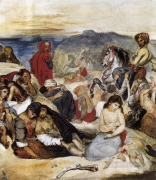 キオス島の虐殺 ロマンチックなユージン・ドラクロワ Oil Paintings